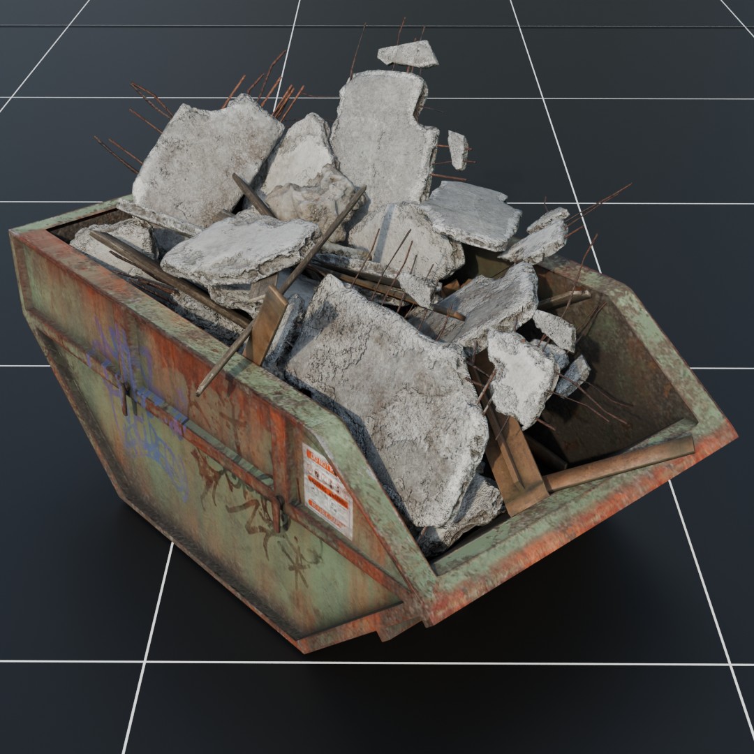 Dumpster With Debris_V2